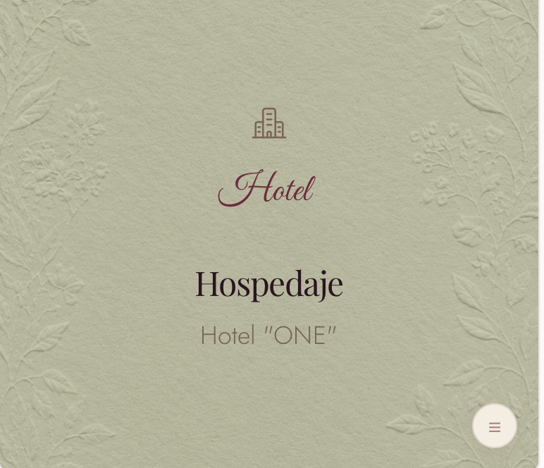 Sección Hospedaje — Moderno suave